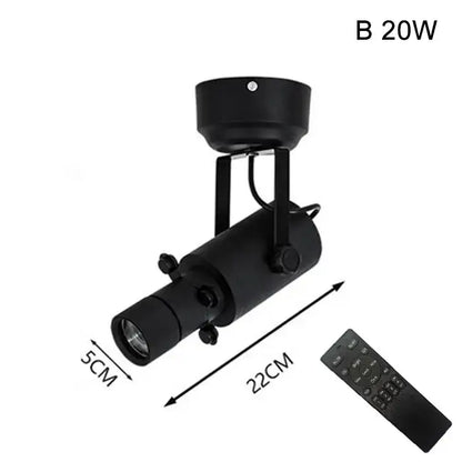 Modern black & white led track light gallery spotlight