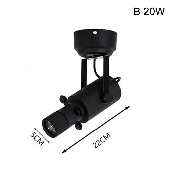 Modern black & white led track light gallery spotlight