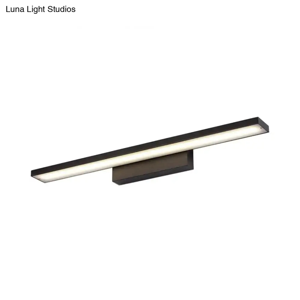 Modern black & white led vanity lamp – bathroom light fixture