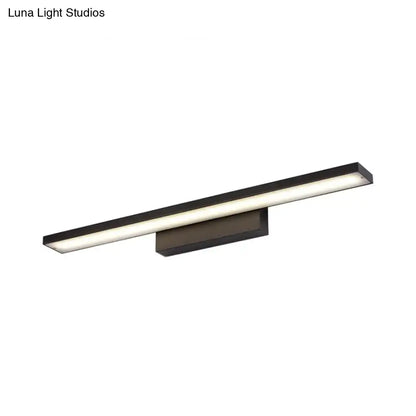 Modern black & white led vanity lamp – bathroom light fixture