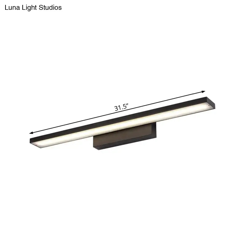 Modern black & white led vanity lamp – bathroom light fixture