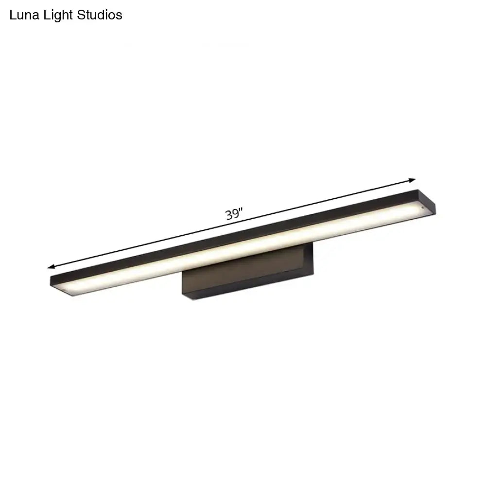 Modern black & white led vanity lamp – bathroom light fixture