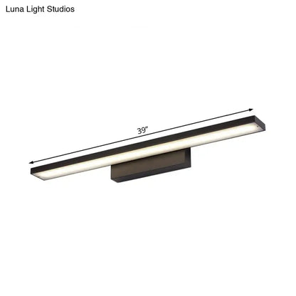 Modern black & white led vanity lamp – bathroom light fixture