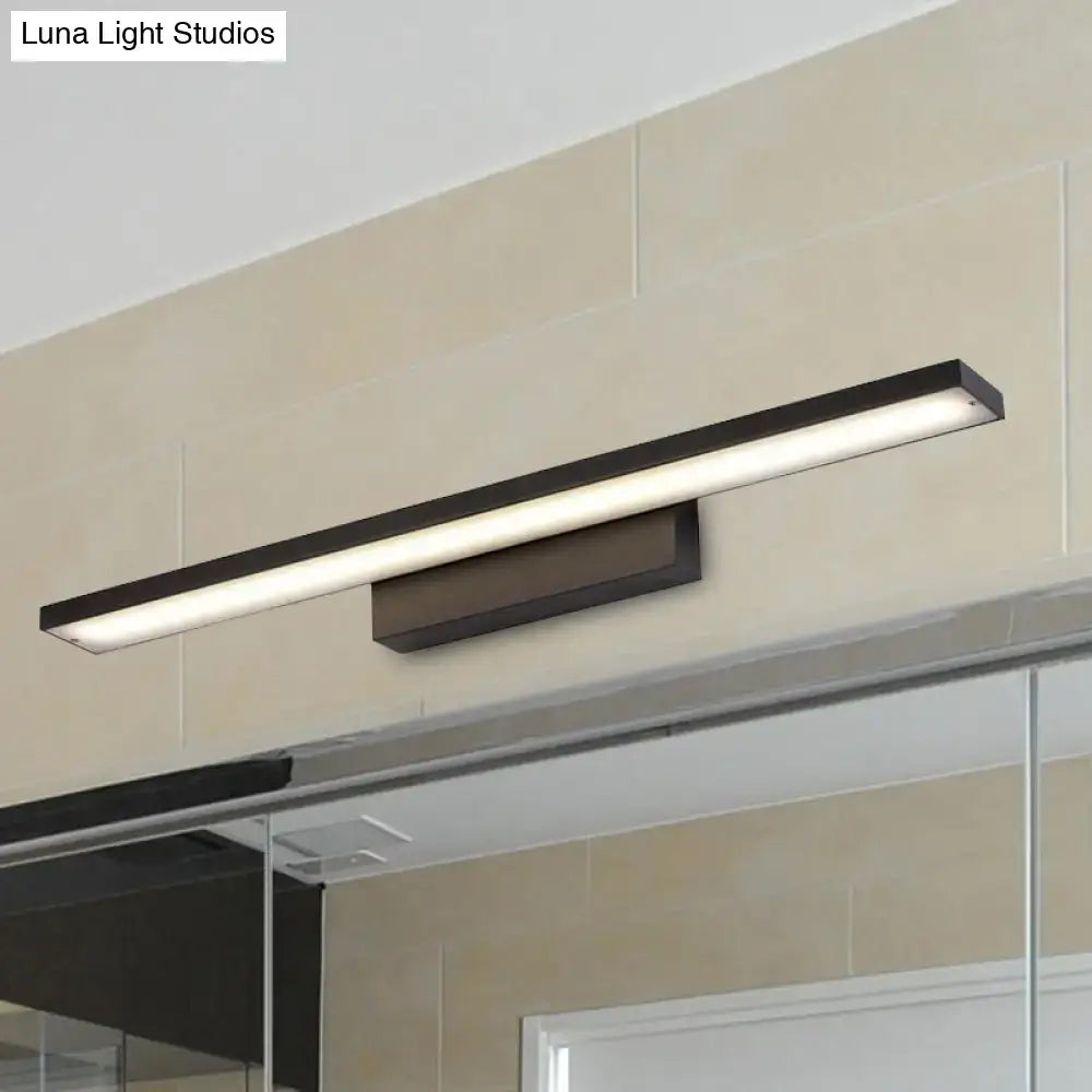 Modern black & white led vanity lamp – bathroom light fixture