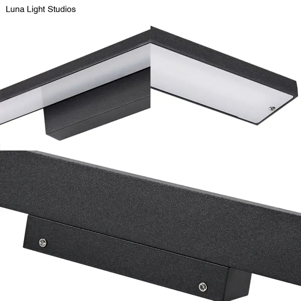 Modern black & white led vanity lamp – bathroom light fixture