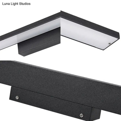 Modern black & white led vanity lamp – bathroom light fixture