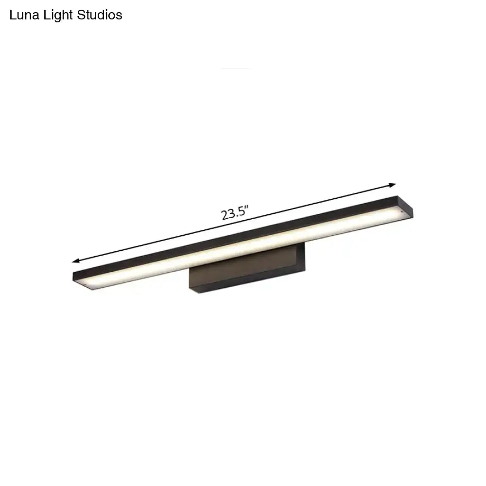 Modern black & white led vanity lamp – bathroom light fixture
