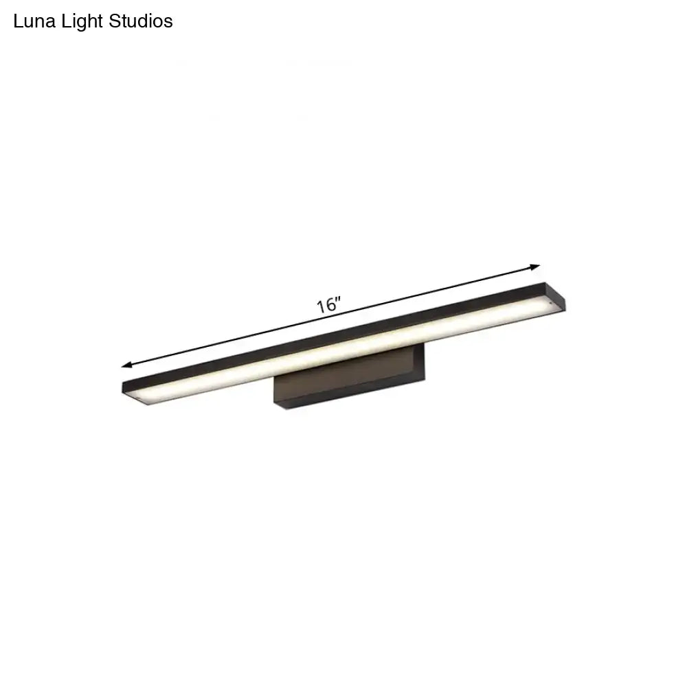 Modern black & white led vanity lamp – bathroom light fixture