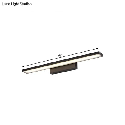 Modern black & white led vanity lamp – bathroom light fixture