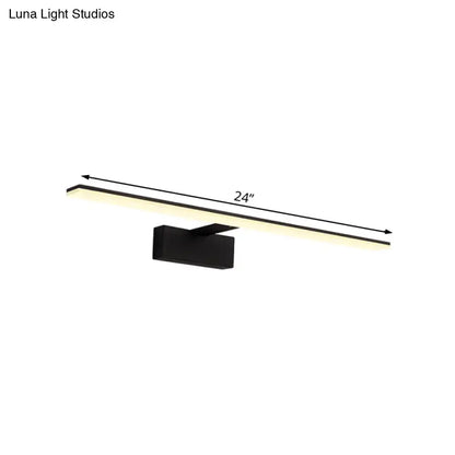 Modern black & white led vanity lamp bathroom sconce light