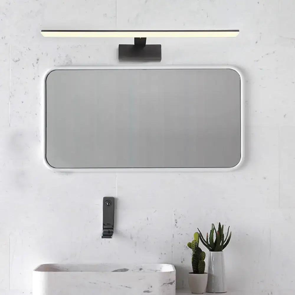 Modern black & white led vanity lamp bathroom sconce light