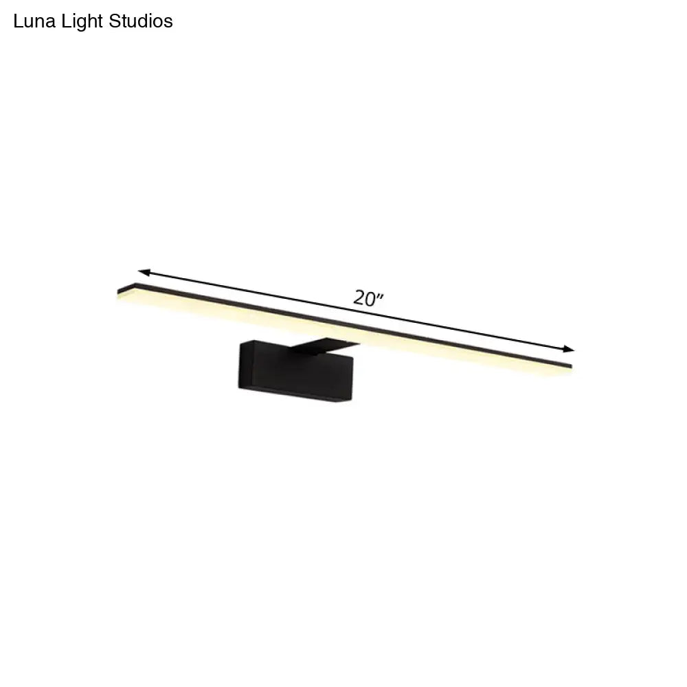 Modern black & white led vanity lamp bathroom sconce light
