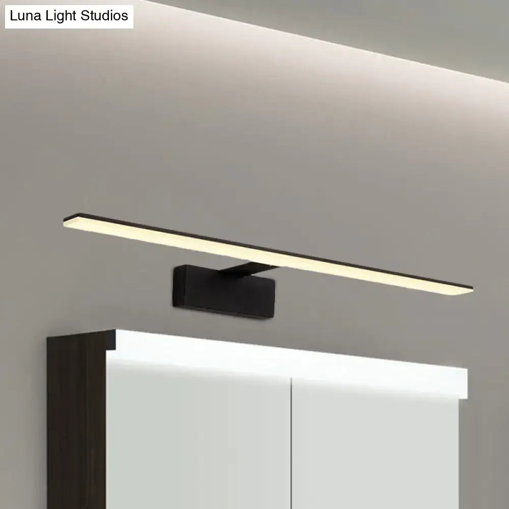 Modern black & white led vanity lamp bathroom sconce light