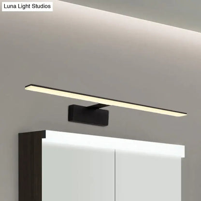 Modern black & white led vanity lamp bathroom sconce light