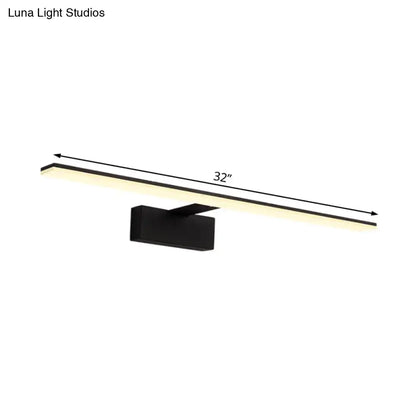 Modern black & white led vanity lamp bathroom sconce light