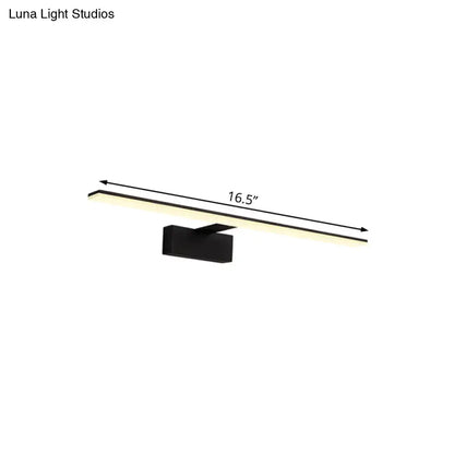 Modern black & white led vanity lamp bathroom sconce light