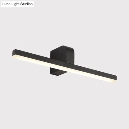 Modern black & white led vanity light – bathroom wall sconce