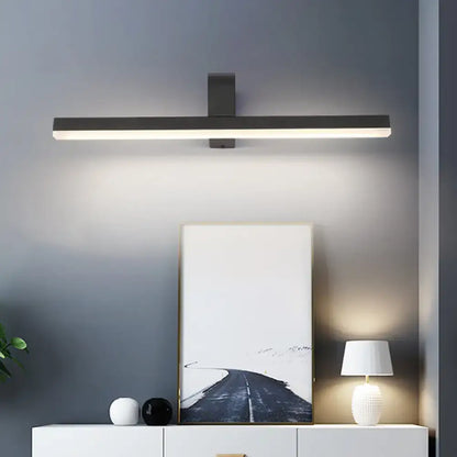 Modern black & white led vanity light – bathroom wall sconce