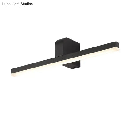 Modern black & white led vanity light bathroom wall sconce warm color temperature