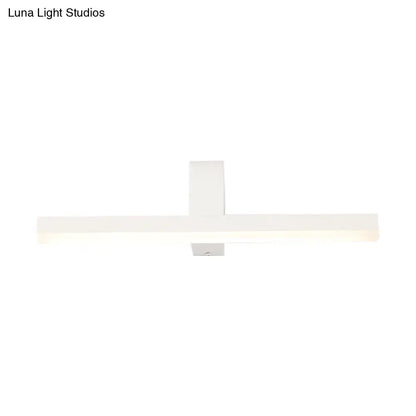 Modern black & white led vanity light bathroom wall sconce warm color temperature