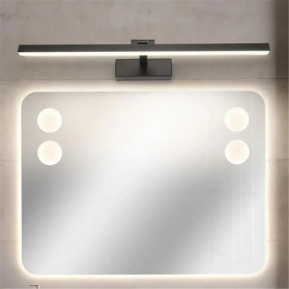 Modern black & white led vanity light sconce for bedroom mirror