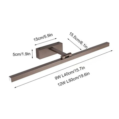 Modern black & white led vanity light sconce for bedroom mirror
