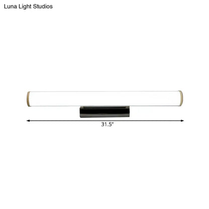 Modern black & white led vanity mirror light bathroom sconce