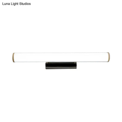 Modern black & white led vanity mirror light bathroom sconce