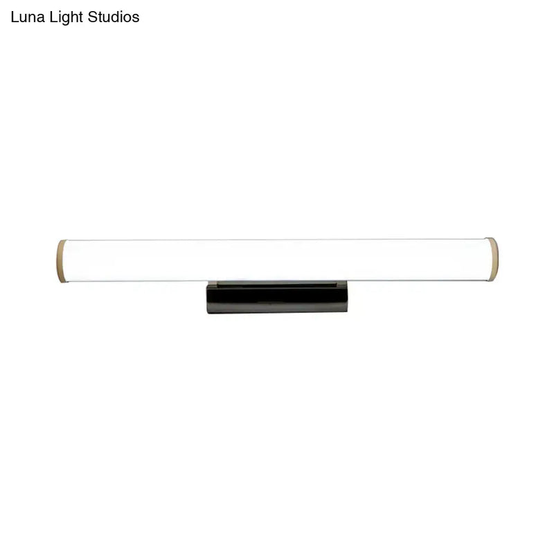 Modern black & white led vanity mirror light bathroom sconce