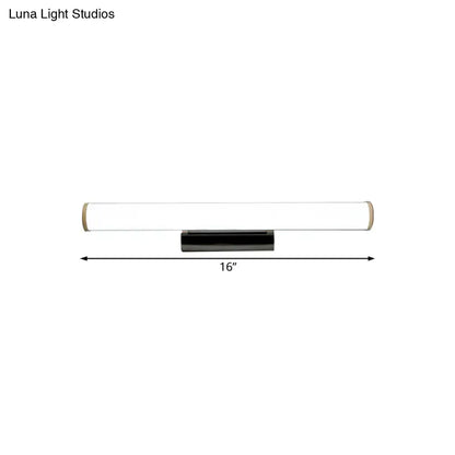 Modern black & white led vanity mirror light bathroom sconce