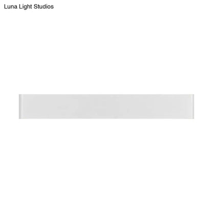DecorBites™ Modern Black/White LED Wall Lamp with Rectangular Metal Shade - Great Room Sconce Fixture