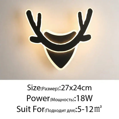Modern black & white led wall lamps for bedroom sculptural spin design