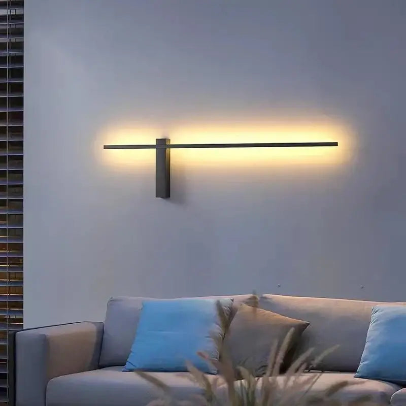 Modern black & white led wall lights living room minimalist sconce