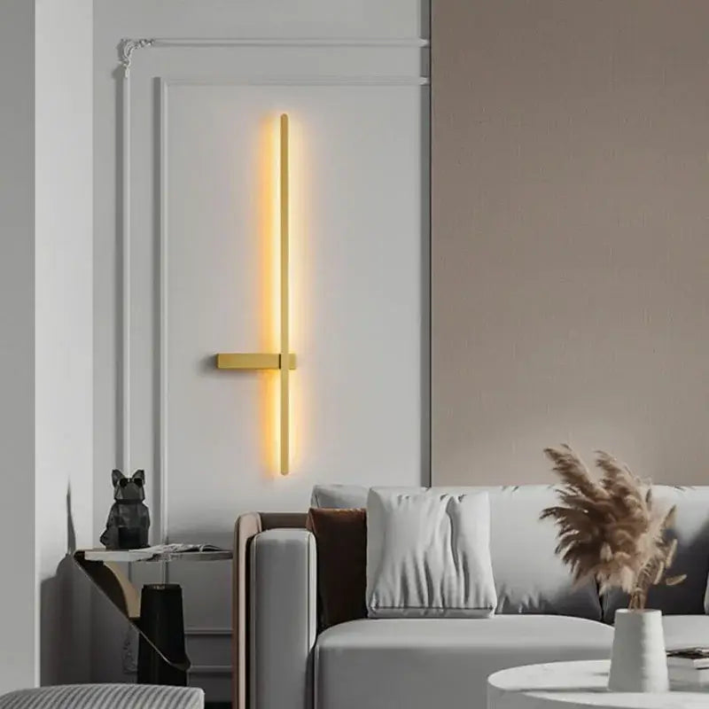 Modern black & white led wall lights living room minimalist sconce