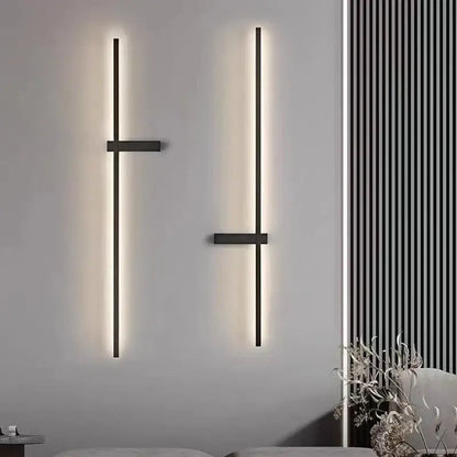 Modern black & white led wall lights living room minimalist sconce