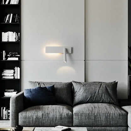Modern black & white led wall reading lamp for bedroom