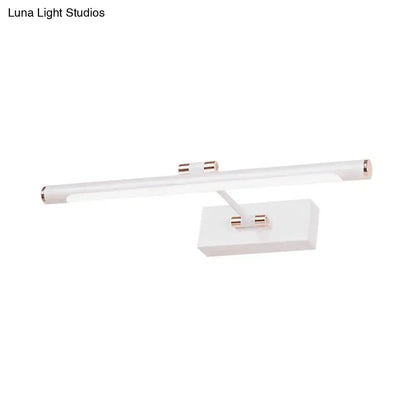 Modern black & white led wall sconce bathroom 18 inch fixture