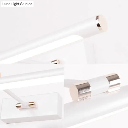 Modern black & white led wall sconce bathroom 18 inch fixture