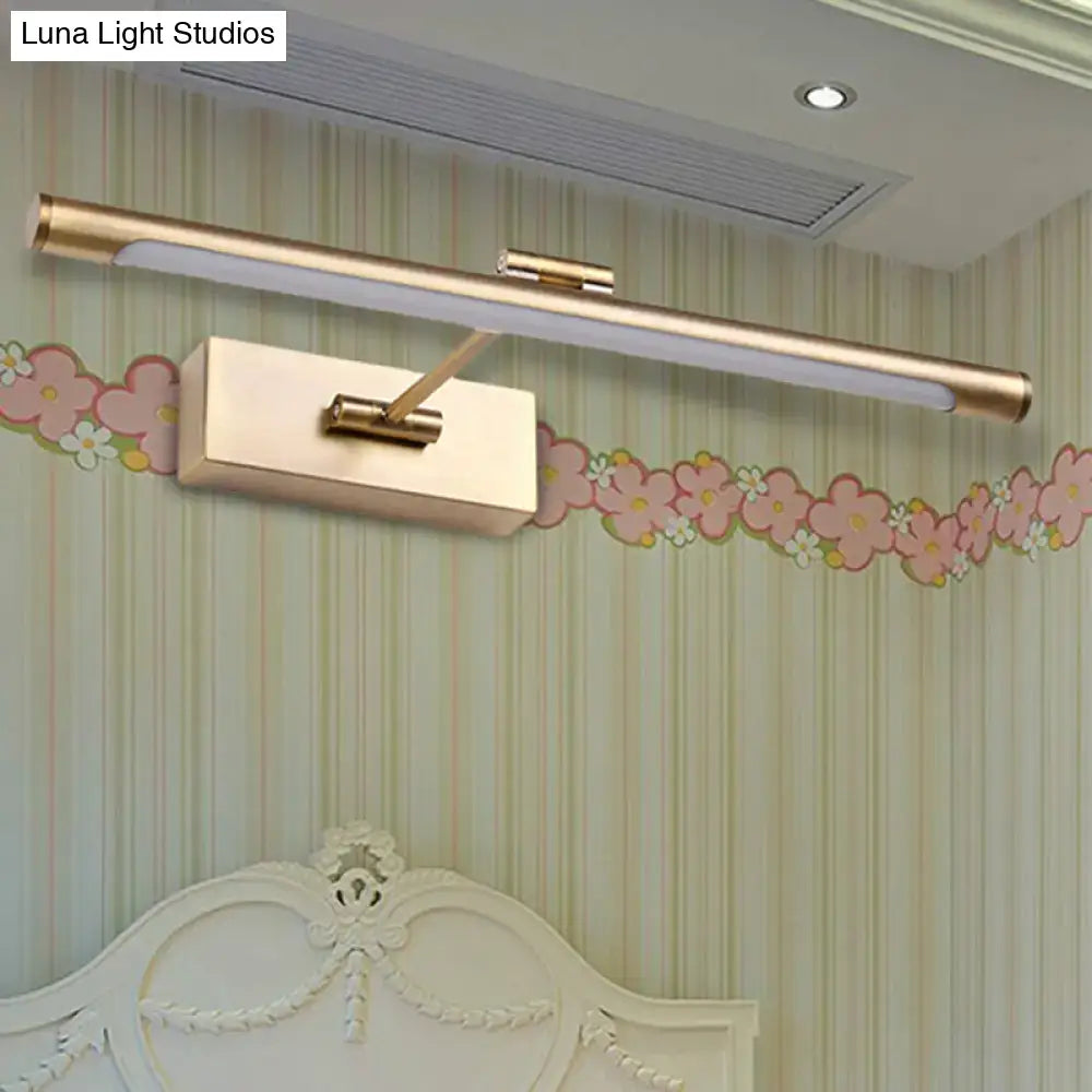 Modern black & white led wall sconce bathroom 18 inch fixture