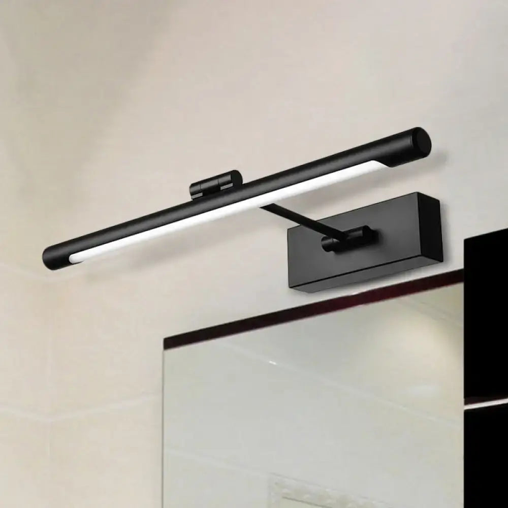 Modern black & white led wall sconce bathroom 18 inch fixture