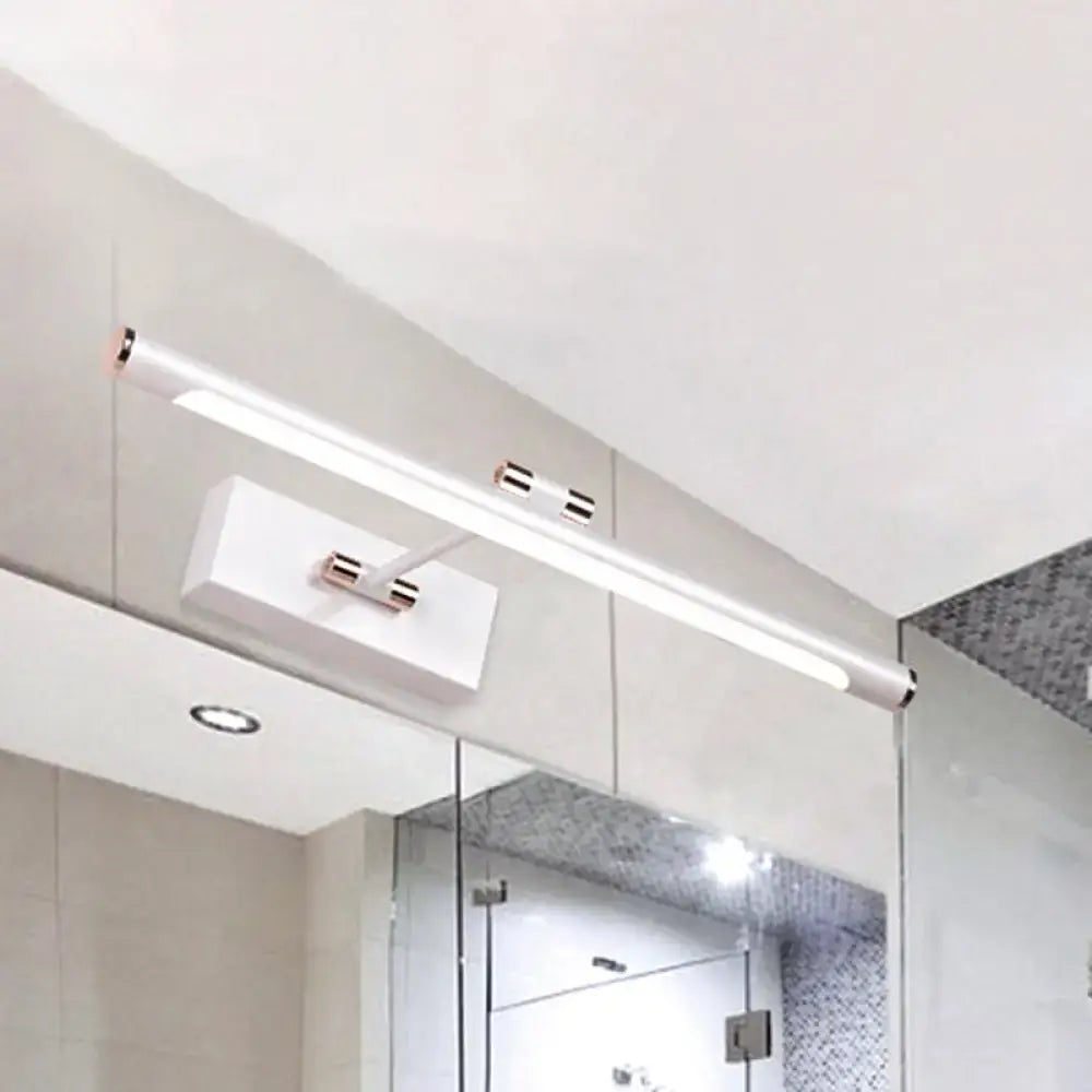 Modern black & white led wall sconce bathroom 18 inch fixture