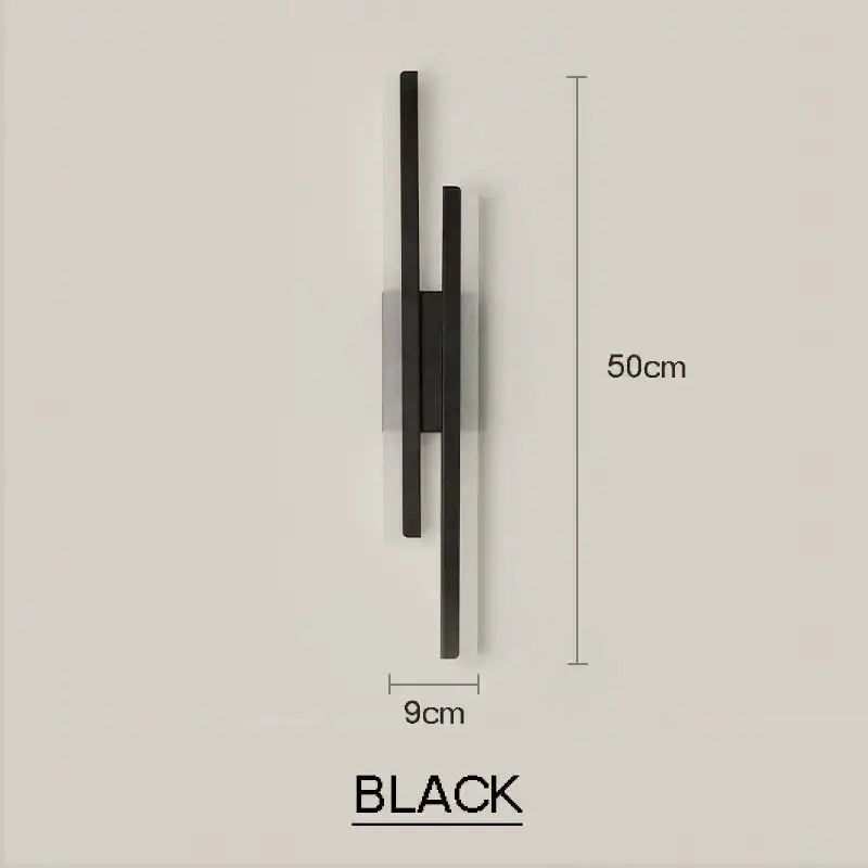 Modern black & white led wall sconce lamp bedroom light