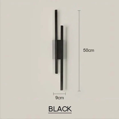 Modern black & white led wall sconce lamp bedroom light