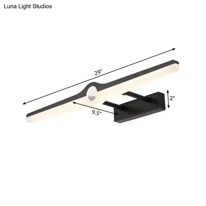 Modern black & white led wall sconce – living room minimalist light