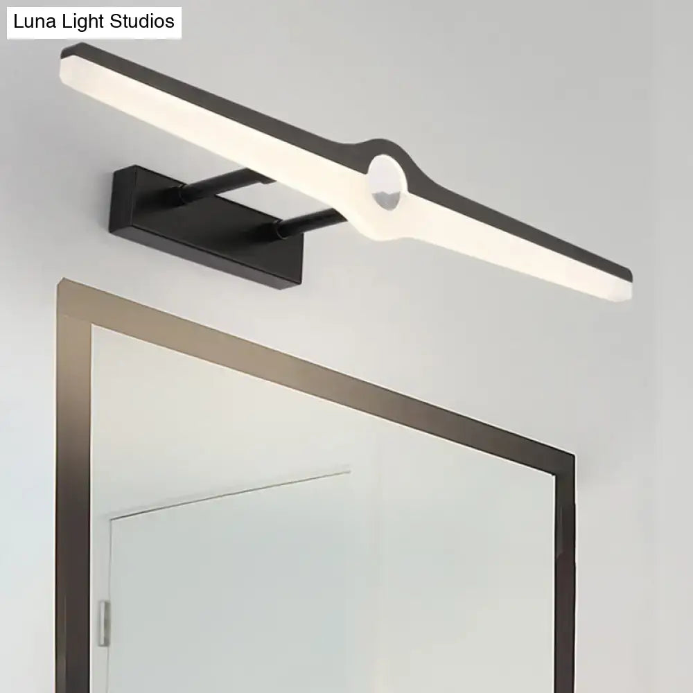 Modern black & white led wall sconce – living room minimalist light