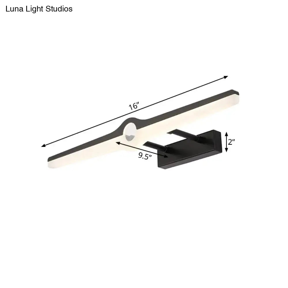 Modern black & white led wall sconce – living room minimalist light