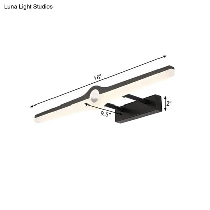 Modern black & white led wall sconce – living room minimalist light