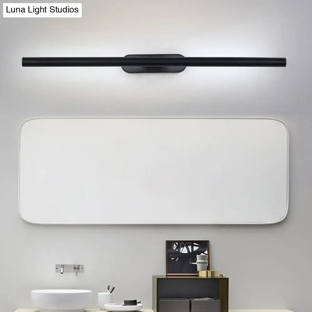 Modern black & white led wall vanity light for the bathroom