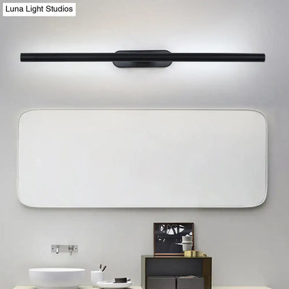 Modern black & white led wall vanity light for the bathroom