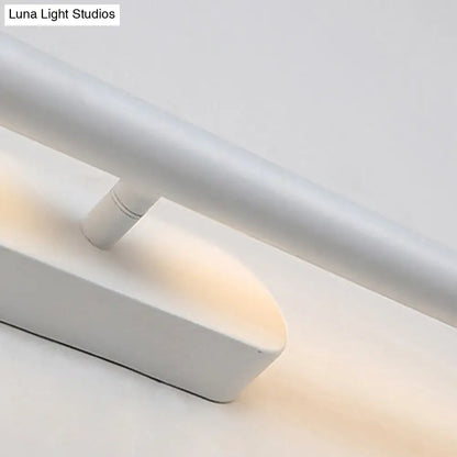 Modern black & white led wall vanity light for the bathroom